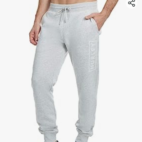 HURLEY NEW Boxed Logo Relaxed Fit Fleece Joggers - Picture 2 of 12